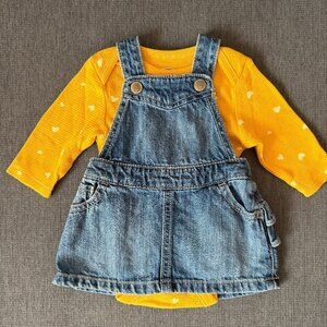 Old Navy Infant Jean Jumper Outfit - 0-3M
